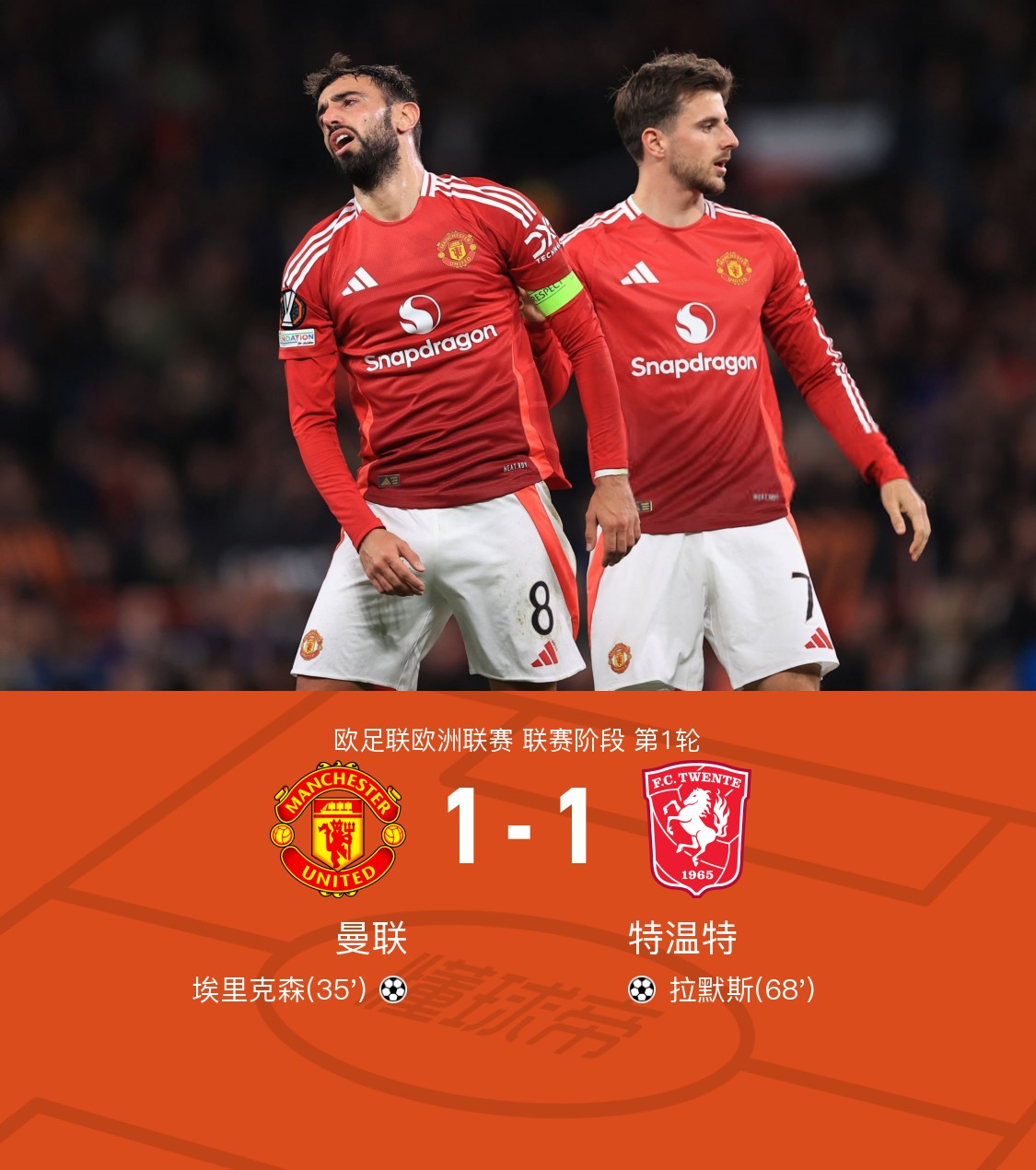 荷兰力克曼联,特尔施特根统治全场 荷兰力克曼联,特尔施特根统治全场