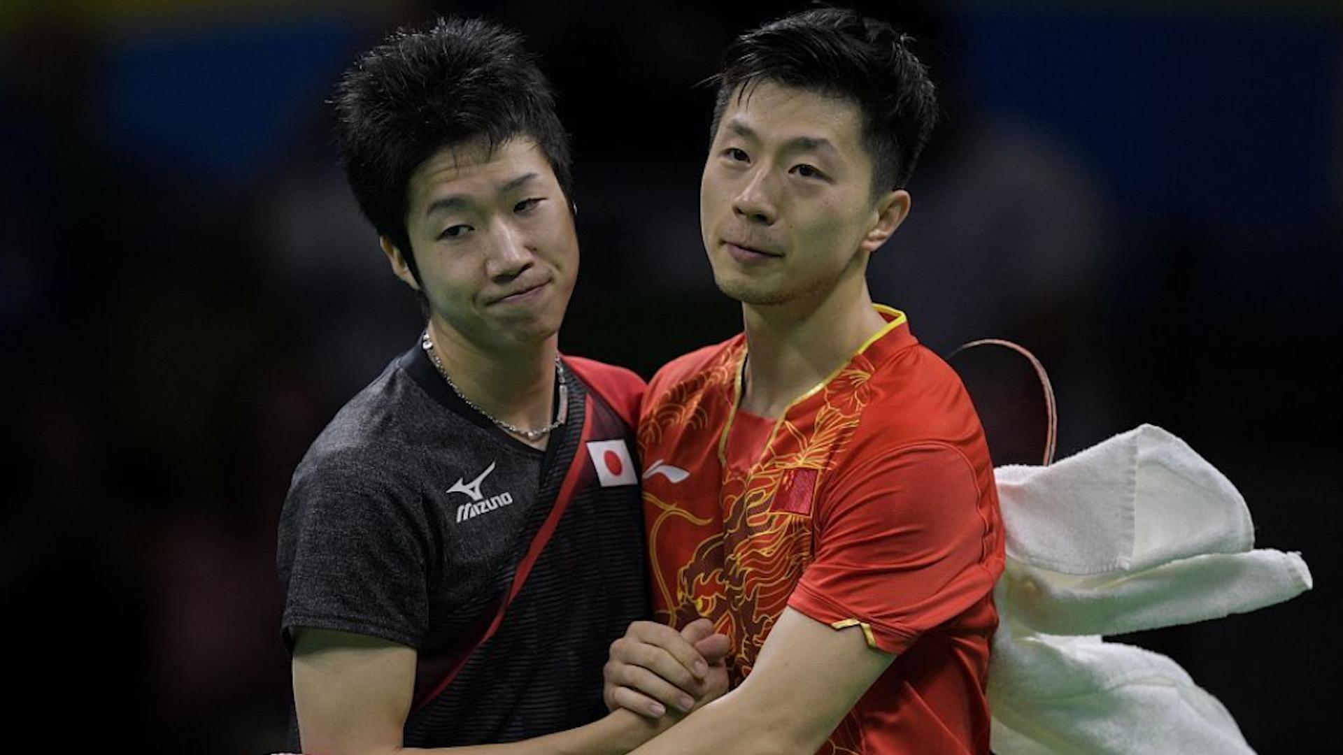 英国乒乓球队绝杀日本乒乓球队，马龙送出助攻